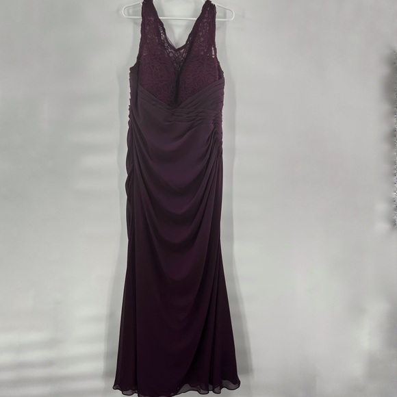 Mori Lee lace maxi dress sleeveless size 20 - Picture 1 of 9